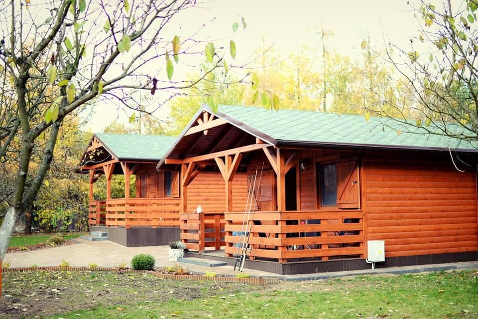 Drewniane domki letniskowe Modrzewiowy Gaj w Gaju-Grzmięcy